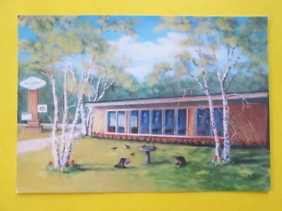 NEATH THE BIRCHES Restaurant Mackinaw City MI   Vtg. Postcard  UNPOSTED • $4.95