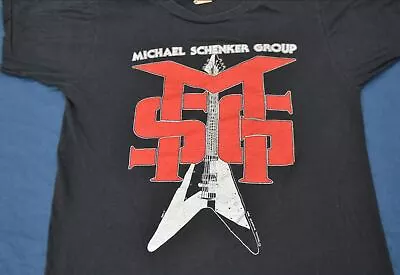 80's Michael Schenker Group Tour Shirt Black All Size Shirt • $15.99