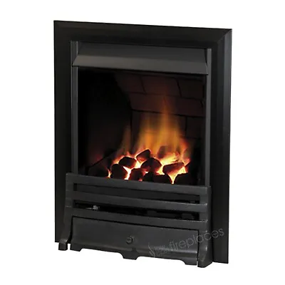 MODERN SLIMLINE GAS FIRE CHIMNEY COAL FIREPLACE INSET INSERT CHOOSE COLOUR 3kW • £275