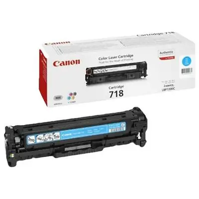 Genuine Canon Toner Cartridge 718 Cyan A- VAT Included • £79.89