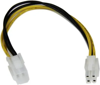 Startech 8 Inch ATX12V 4-Pin M/F P4 CPU Power Extension Cable • £6.82