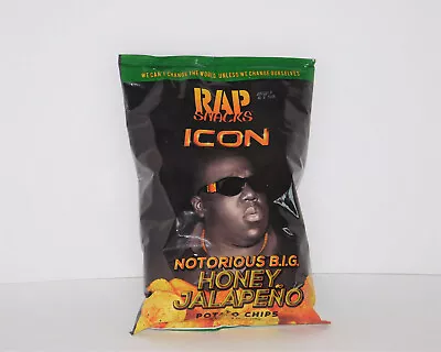 Rap Snacks ICON The Notorious B.I.G. Honey Jalapeno Potato Chips NEW SEALED • $10.98