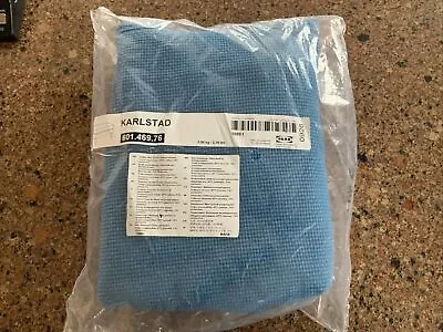 IKEA KARLSTAD Ottoman Cover Slipcover - Korndal Blue -Open Bag Never Used • £37.04