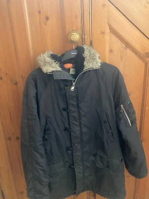 Vintage 70’s Blue Parka Coat Size Large • £8.99