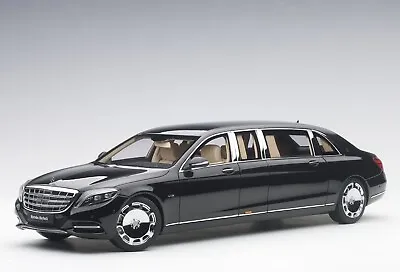 Brand New AUTOart Mercedes Maybach 1:18 S Class S600 Pullman Black 76297 • £799.95