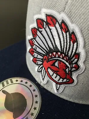 Classic Throwback Chief Wahoo Headdress Logo Indians Snapback Cap Hat New Nwt • $22