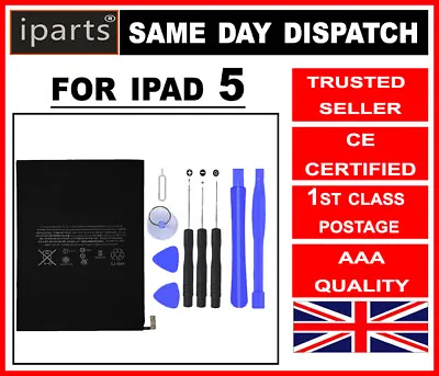 £13.89 • Buy IPARTS®  New Genuine Replacement Battery For IPad 5 (2017) A1822 A1823 8827mAh