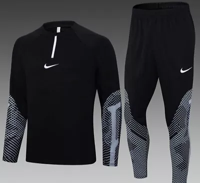 Football Style Tracksuit Jumper Training Suit Mens Top+Pants!!. Adults:Small • £34.99