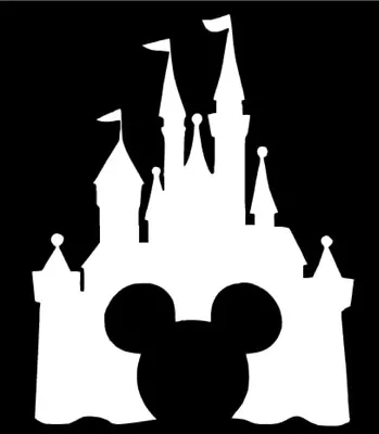 WALT DISNEY CASTLE DECAL MICKEY MOUSE STICKER WINDOW CAR LAPTOP U Pick Color • $3.50