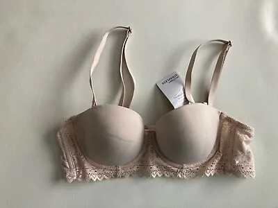 BNWT M&S Sumptuously Soft Opaline Underwired Strapless Multiway Bra 32C - 42D • £12
