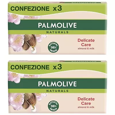 Palmolive Delicate Care Soap With Almond Milk 90G X 6 • £6.79