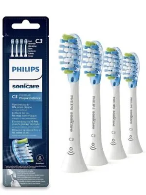 4 Pack Philips Sonicare C3 Premium Defence Sonic Toothbrush Heads White Black AU • $38.99