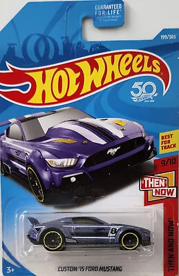 Hot Wheels 50th Anniversary Custom '15 Ford Mustang - HW Then And Now 9/10 • $5