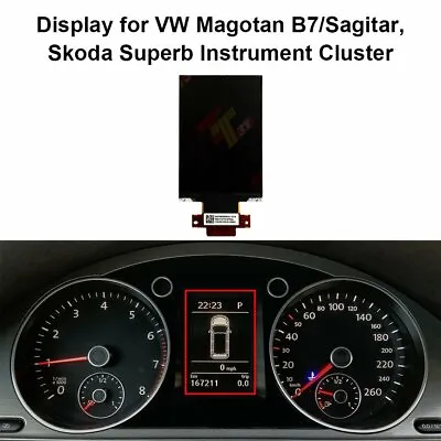 Display For VW Magotan B7/Sagitar Skoda Superb VDO Instrument Cluster WQ-F1217V • $91.80