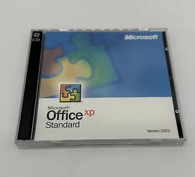 Microsoft Office XP Standard Version 2002 With Product Key 2 CD Case • $15.99