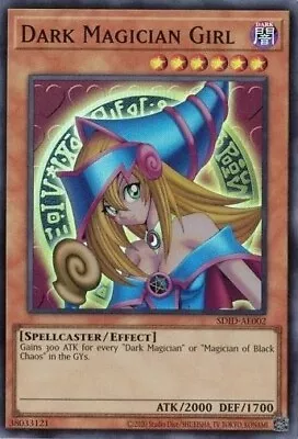 Yugioh Asian English Dark Magician Girl SDID-AE002 • $11