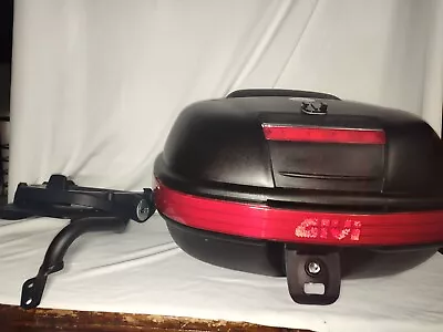 / GIVI Motorcycle Rear Hard Trunk Luggage Top Case With Mounting Bracket • $140