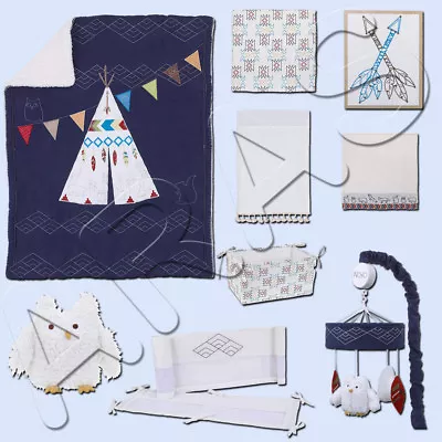 $299.99 • Buy Teepee 9 Pc Crib Bedding Set By NoJo