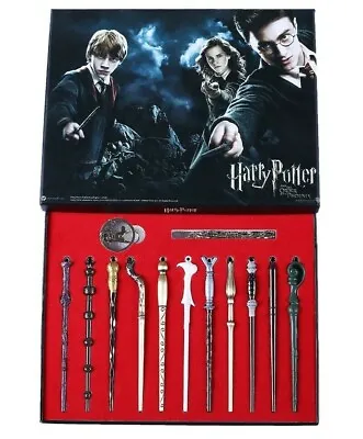 New 11 PCS Harry Potter Hermione Dumbledore Snape Magic Wands With Box Halloween • $21.59