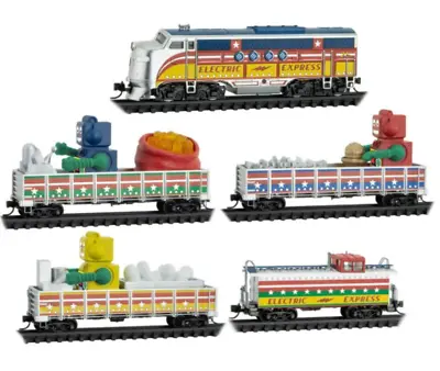 Micro-Trains Z Scale Robot Christmas Train Set 994 21 100 FOAM/JEWEL • $237.55