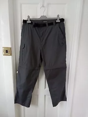 Craghoppers Solardry Grey Zip Off Legs Trousers Size 34 W 29 L • £5.99