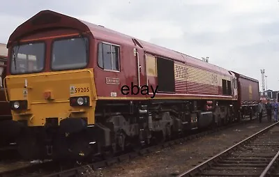 35mm Slide - EWS Diesel Electric Class 59. 59205 @ Old Oak Common • £2.99