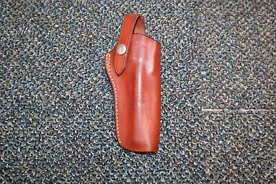 Vintage Used Bianchi #1 Small SA Single Action Brown Leather Revolver Holster • $64.99