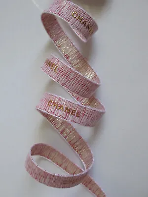 NEW Authentic Chanel White/Red Metallic Ribbon  40 Inches • $4.99