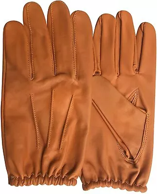 PSS Men's Police Slim Fit Dress Chauffer Classic Driving Gloves Cow Nappa Linned • £19.99