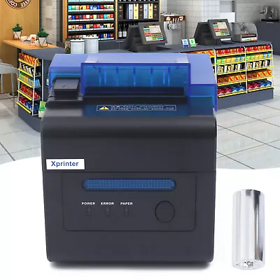 80mm Thermal Receipt POS Printer Auto Cutter USB COM LAN Port 300mm/s US • $109.25