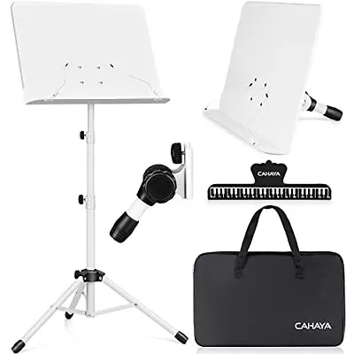 Sheet Music Stand & Tabletop Music Stand Solid Back With Carrying Bag For Boo... • $58.01
