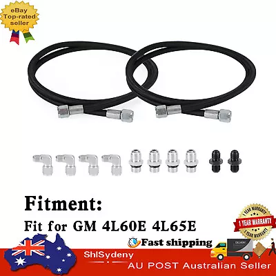 Automatic Transmission Cooler Lines Kit 6-AN Hose Line Kit For GM 4L60E 4L65E • $92.89