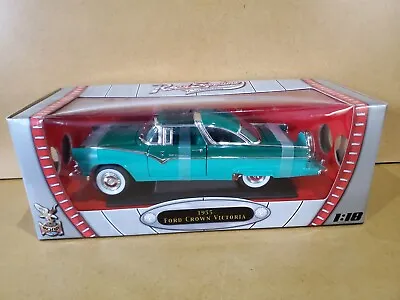 1955 Ford Fairlane Crown Victoria Green 1/18 Diecast Model Car By Road Signature • $22
