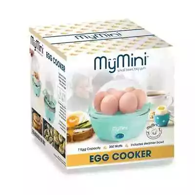 Mymini Premium 7-Egg Electric Cooker Eggs Boiler One -Touch Cooking Teal • $14