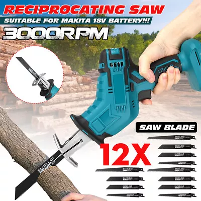 Cordless Electric Reciprocating Saw Outside Saber Cutting For Makita Battery UK • £19.79