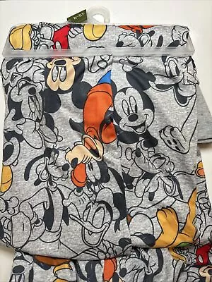 Disney Mickey Mouse Mens Lounge Jogger Bottoms Pants Size XL Gray (40-42) • $10