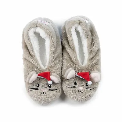 Faceplant Dreams Footsies Slippers Mouse Holiday Motif Large • $20