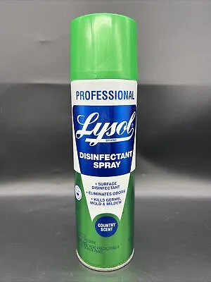 VTG 80s Lysol Country Scent Spray 19oz Can Retro Collectible Prop Green Full NOS • $19.99