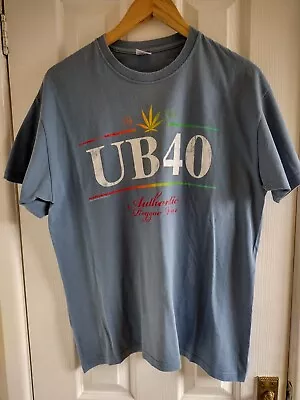 Rare Official UB40 Authentic Reggae Wear European Tour 2007 T-shirt Size L Blue • £21.99