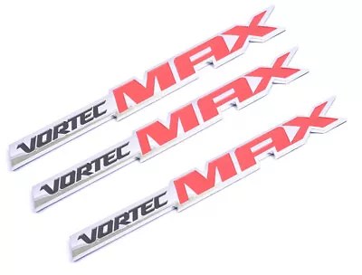 3X Vortec Max Emblems Badge 3d Decals Sticker Rear Logo Nameplate (Chrome • $26.99