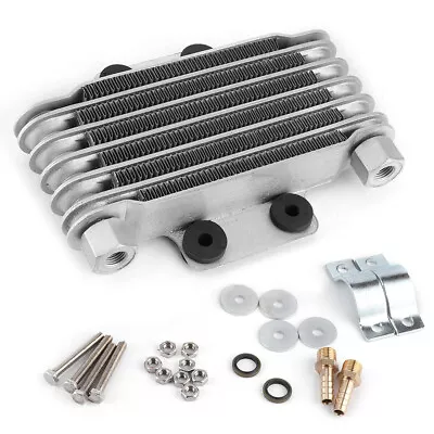 6 Row Motorcycle Engine Oil Cooler Cooling Radiator 125-250CC • $41.94