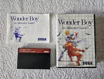 Wonder Boy In Monster Land  ( Sega Master System ) Region Free Complete • $42