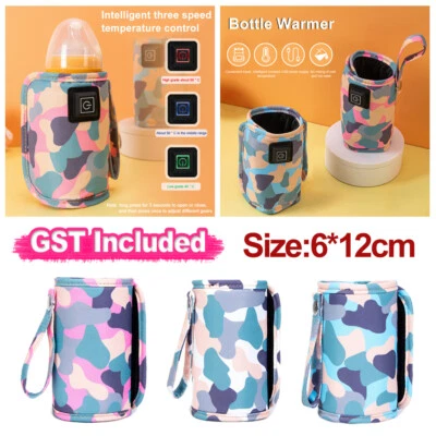 $11.21 • Buy Baby Bottle Milk Warmer Thermostat Travel Heater Bag Pouch Portable Feeding USB