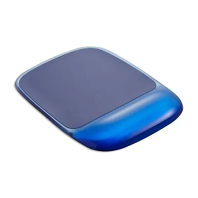 New !  Staples Gel Mouse Pad/Wrist Rest Combo Blue Crystal (18259) • $11.91