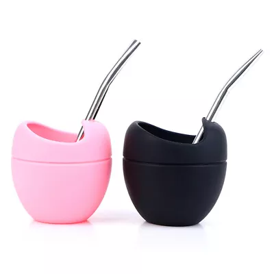 £4.81 • Buy 5oz Silicone Bulbs Yerba Mate Cup Set Teapug With Yerba Bulbilla LeTSDE.$6