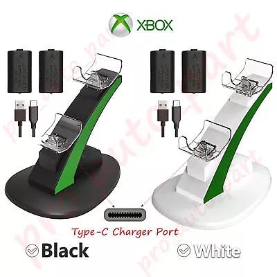 Xbox Series X SX/SS Controller Dual Charging Dock Charger+2*Rechargeable Battery • $20.89