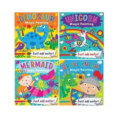 Children's Magic Painting Colouring Book Books Create Water Art Unicorn Dinosaur • £3.79