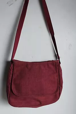 Mountain Warehouse Womens Canvas Messenger Bag - Dark Red - (ba23)  • £6.99