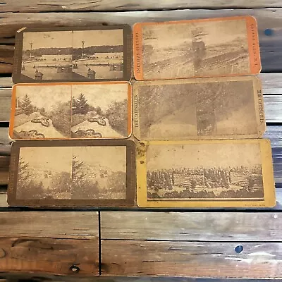 Vintage Stereoview Cards Lot Of 6 American Scenery/Royal Palace Berlin READ • $10