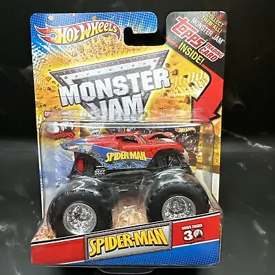 Hot Wheels Monster Jam Spider-Man Topps Trading Card Included 2011 • $29.99